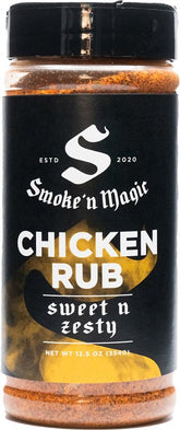 Smoke 'N Magic OW16500 Rub Seasoning, Zesty Chicken, 12.5 oz